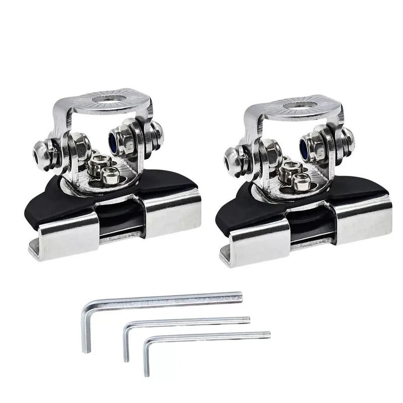 Adjustable Pillar Hood LED Work Light Mount Clamp Holder Universal Fit AntiCorrosion 7