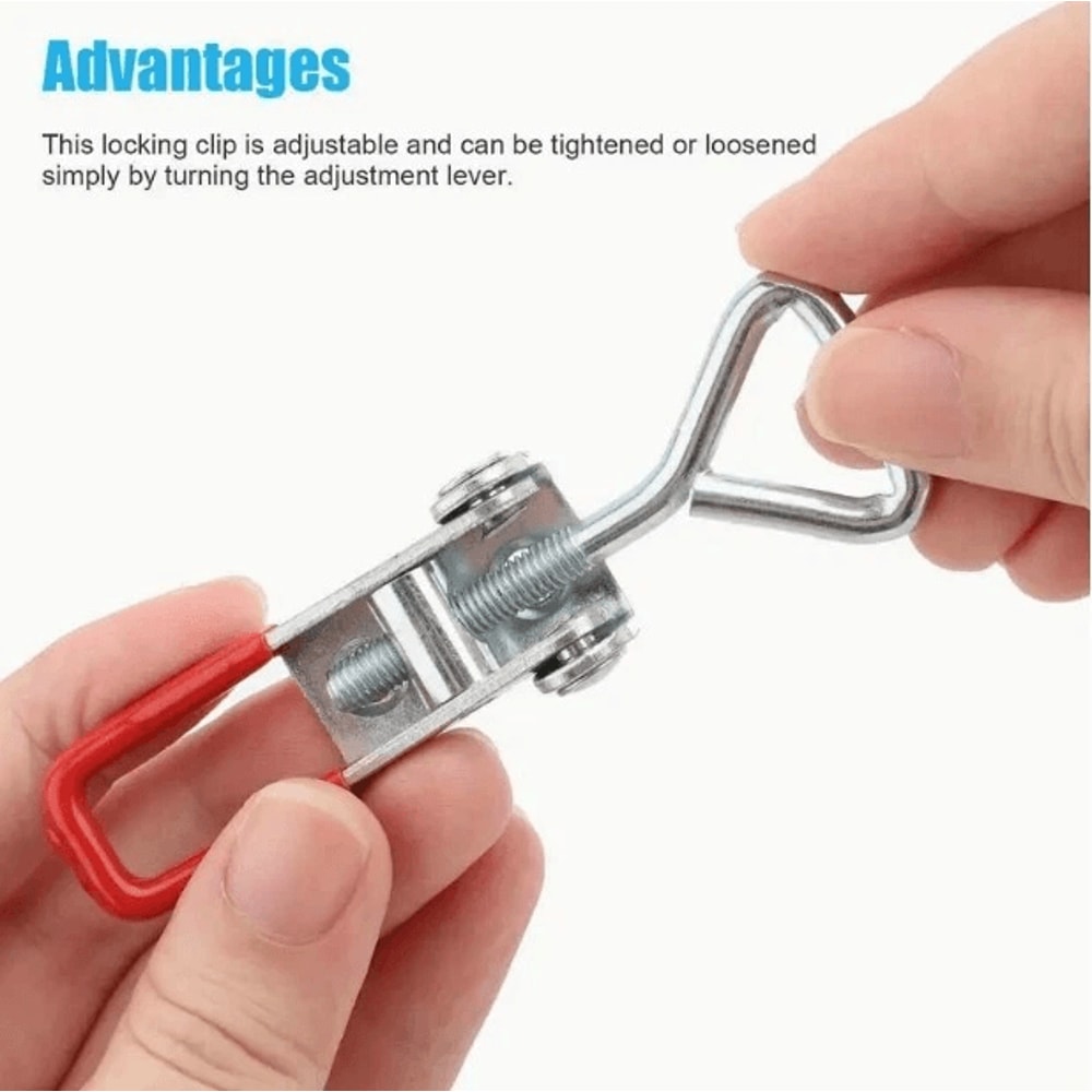 Lock Clamp For Boxes Case Heavy Duty Steel Toggle Latch Catches Load Capacity 9
