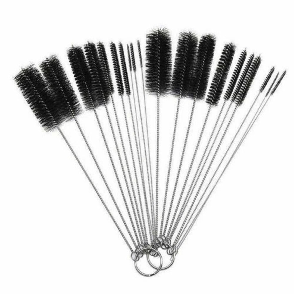 Nylon Straw Brushes Cleaning Set For Bottles Pipes Small Tube Cleaner Long Reach Stainless Steel Br 4