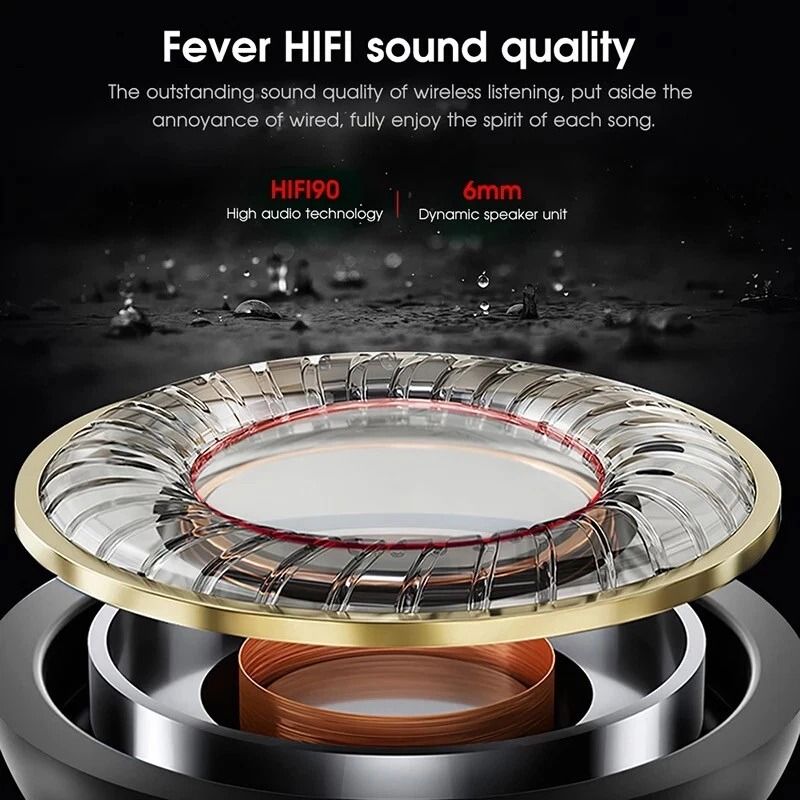 Wireless Bluetooth Earbuds Waterproof Stereo Sport Headphones In Ear Headset Magnetic Adsorption Hi 8