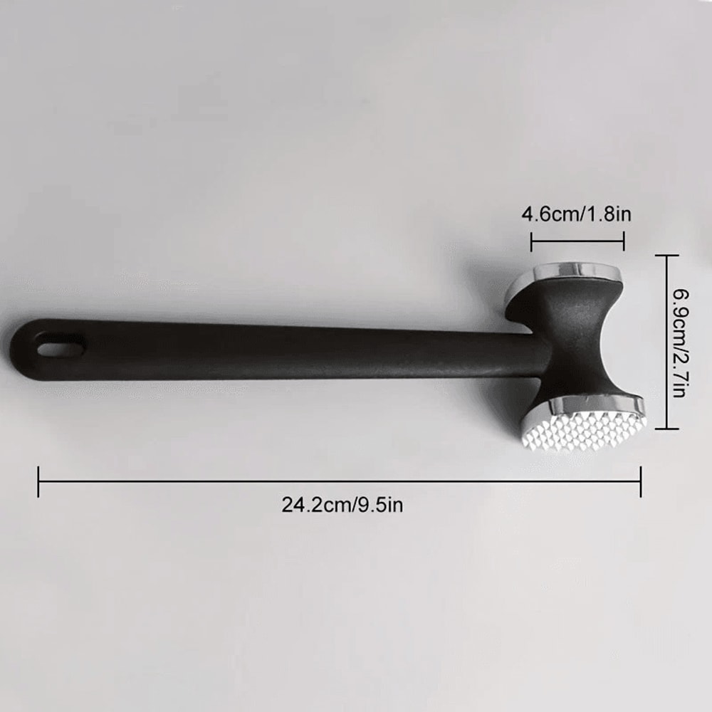 Stainless Steel Meat Tenderizer Hammer DualSided Steak Hammer For Even Cooking And Tenderizing Toug 9