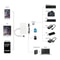 USB Camera Adapter For IPhoneiPadiPod Micro SD SD Card USB To Card Reader For Photos Videos Keyboa