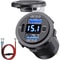 Car Fast Charger PD QC Dual USB Power Socket Outlet With LED Voltmeter Waterproof Charging Power 11