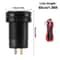 Car Fast Charger PD QC Dual USB Power Socket Outlet With LED Voltmeter Waterproof Charging Power 15