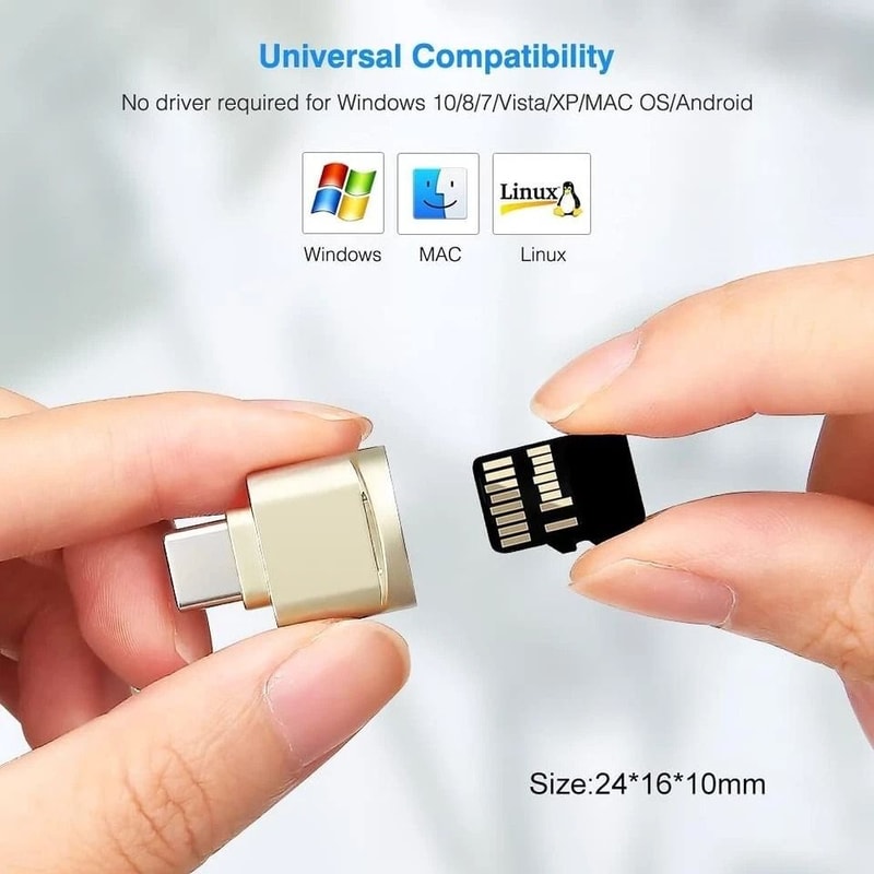 USB Type C Micro SD Card Reader OTG Converter For Samsung Phone MacBook Pro Xbox Galaxy Huawei 5