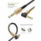 Male To Male AUX Cable Coiled Audio Cord Right Angle LShaped Plug Compatible With IPhone IPod Headp 9