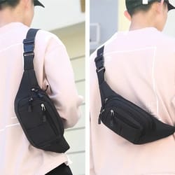 waterproof fanny pack waist bag for men and women, multifunctional hip belt, crossbody shoulder bag for sports, travel