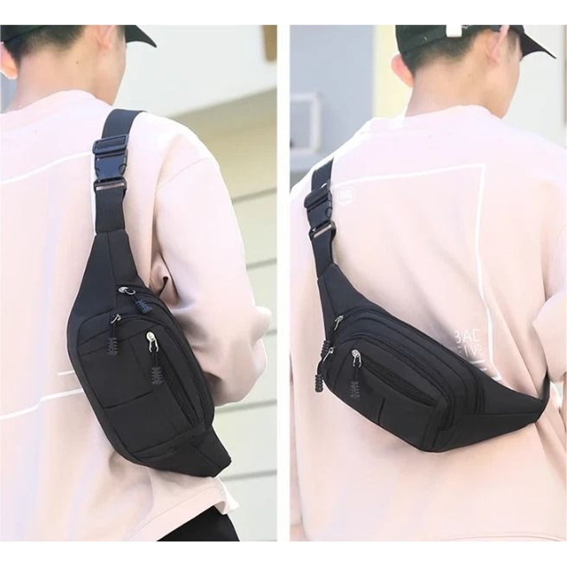 Waterproof Fanny Pack Waist Bag For Men And Women Multifunctional Hip Belt Crossbody Shoulder Bag F 0