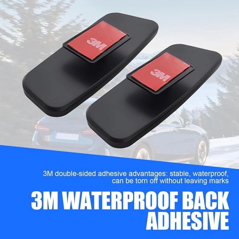 Stick On Rear View Mirror For Car Truck SUV Auxiliary Blind Spot Mirror Wide Angle HD Plating 2
