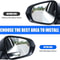Stick On Rear View Mirror For Car Truck SUV Auxiliary Blind Spot Mirror Wide Angle HD Plating 5