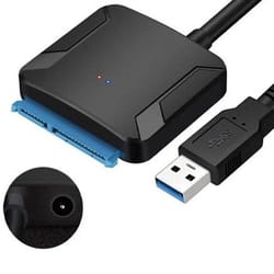 usb to sata power adapter cable, external hard drive reader for ssd/hdd, fast data transfer for backup