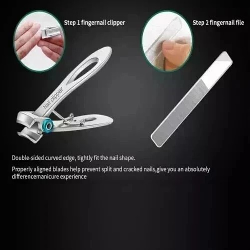 Extra Large Toe Nail Clippers Set Stainless Steel Professional Clippers For Thick Nails Heavy Duty 4