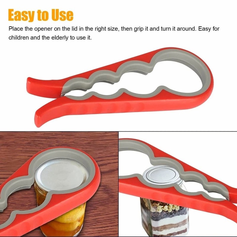 Jar Bottle Opener Quick Lid Grip Twister Easy Remover Kitchen Tool AntiSlip Handle Ideal For Bottle 1