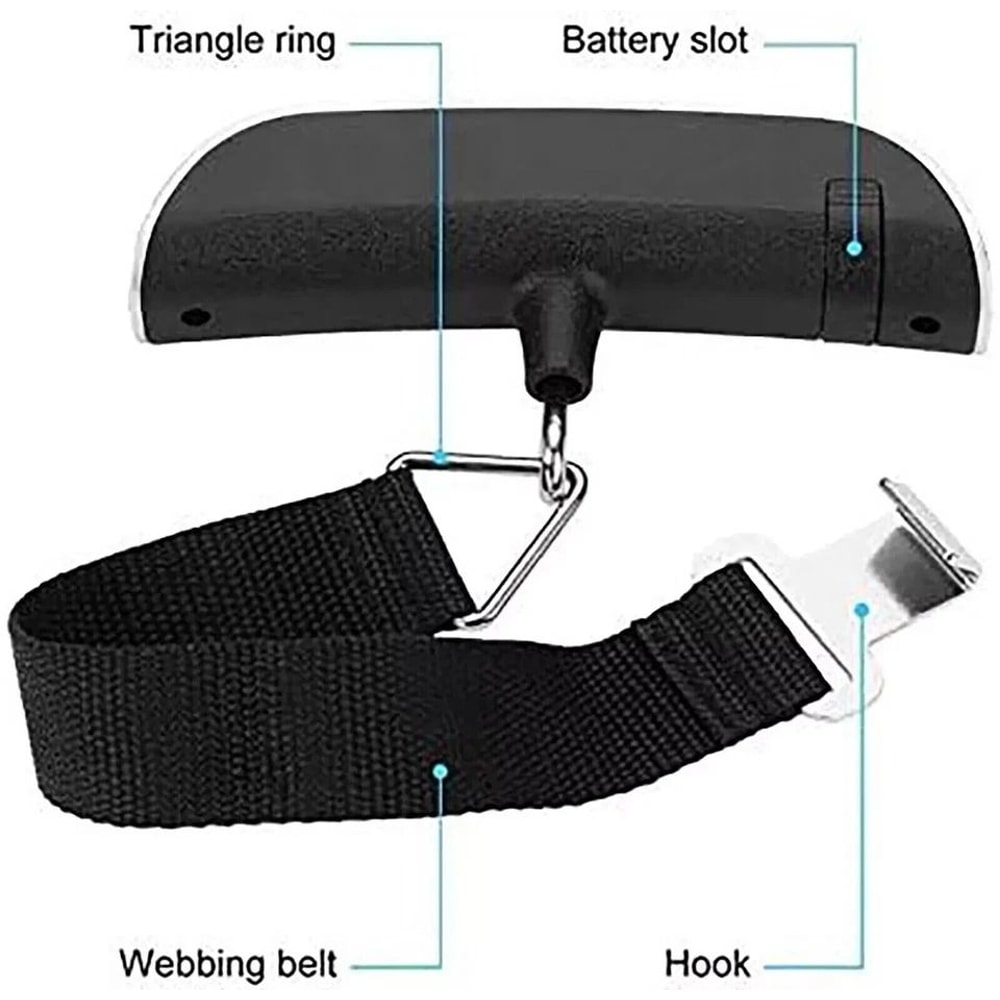 Travel LCD Digital Luggage Scale Portable Hanging Weight Scale Compact And Precise For Travel 3