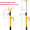 AntiTheft Steering Wheel Lock Club Twin Hooks Universal Fits Car Truck Van Yellow 7