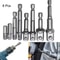 Impact Socket Adapter Impact Hex Shank Right Angle Drill Extension Drill Bits Set 4
