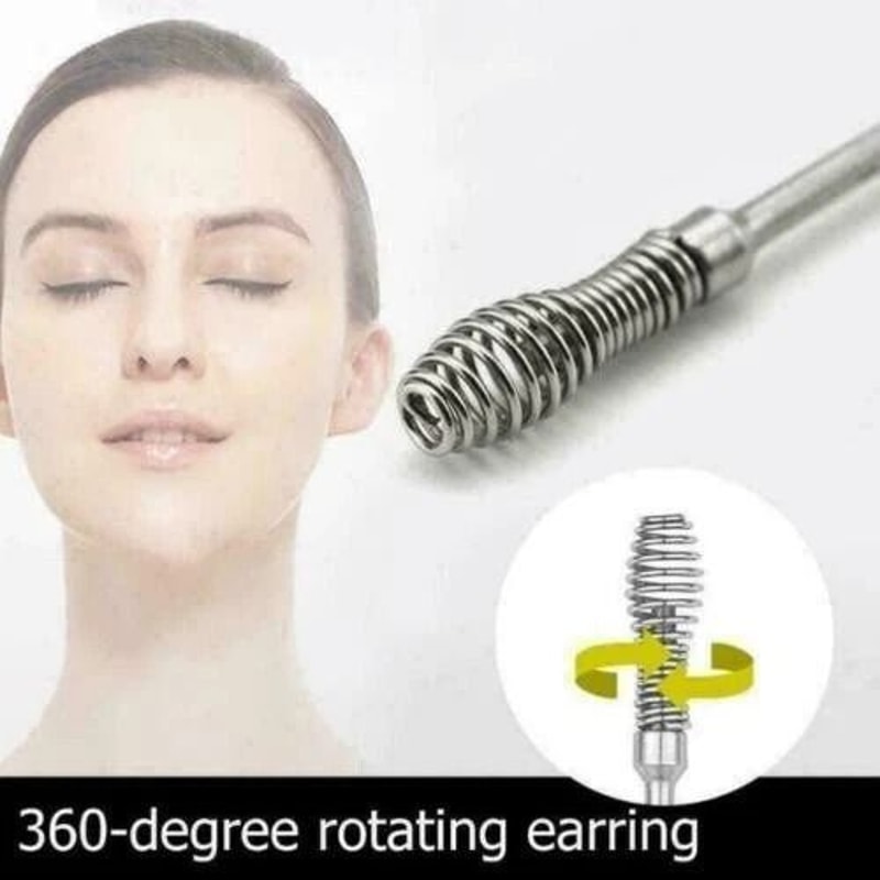 New Innovative Ear Wax Cleaner Tool Set Spring Ear Pick Ear Wax Removal Kit Stainless Steel Ear Cle 5