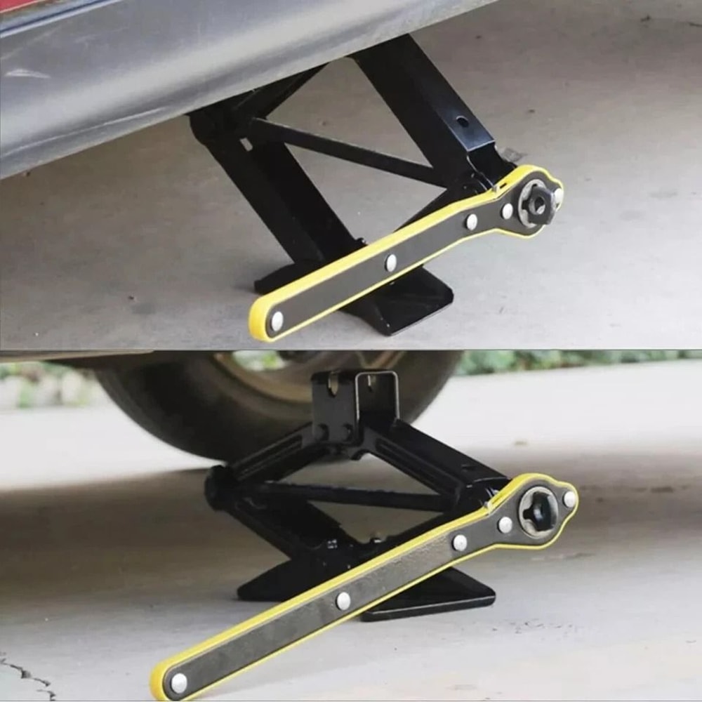 High Torque LaborSaving Car Jack Scissor Jack Wrench For Tires Durable Jack Lug Wrench For Emergenc 2