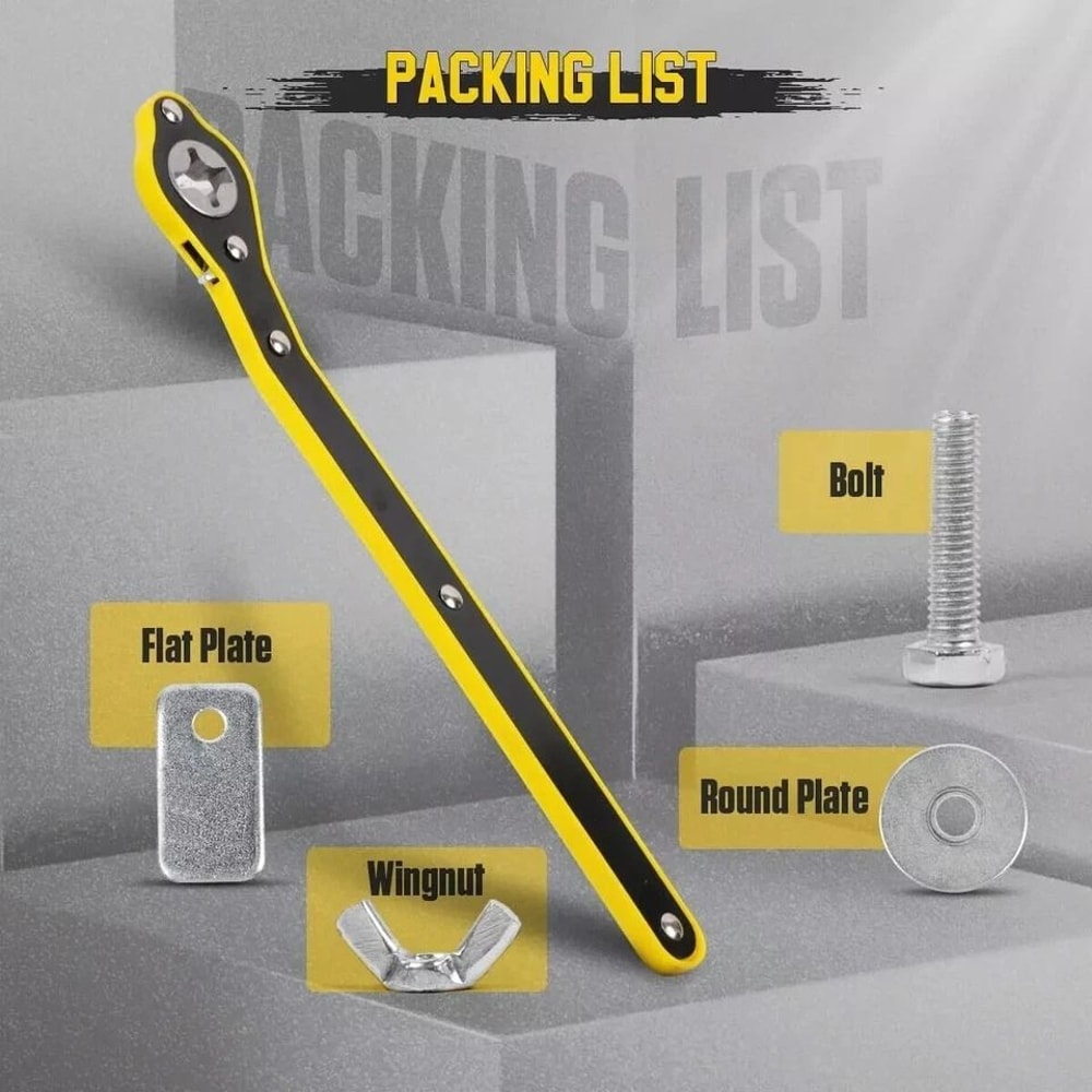 High Torque LaborSaving Car Jack Scissor Jack Wrench For Tires Durable Jack Lug Wrench For Emergenc 12