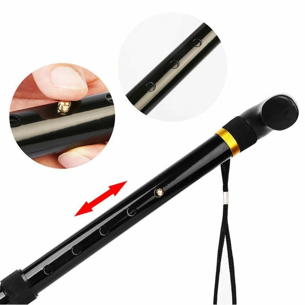 Collapsible Travel Hiking Stick Adjustable Folding Walking Cane Lightweight Aluminum Cane Walking S 3