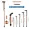 Collapsible Travel Hiking Stick Adjustable Folding Walking Cane Lightweight Aluminum Cane Walking S 5