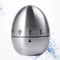 NEW Stainless Steel Mechanical Rotate Timer Egg Shape Manual Countdown Timer Creative Kitchen Timer 5
