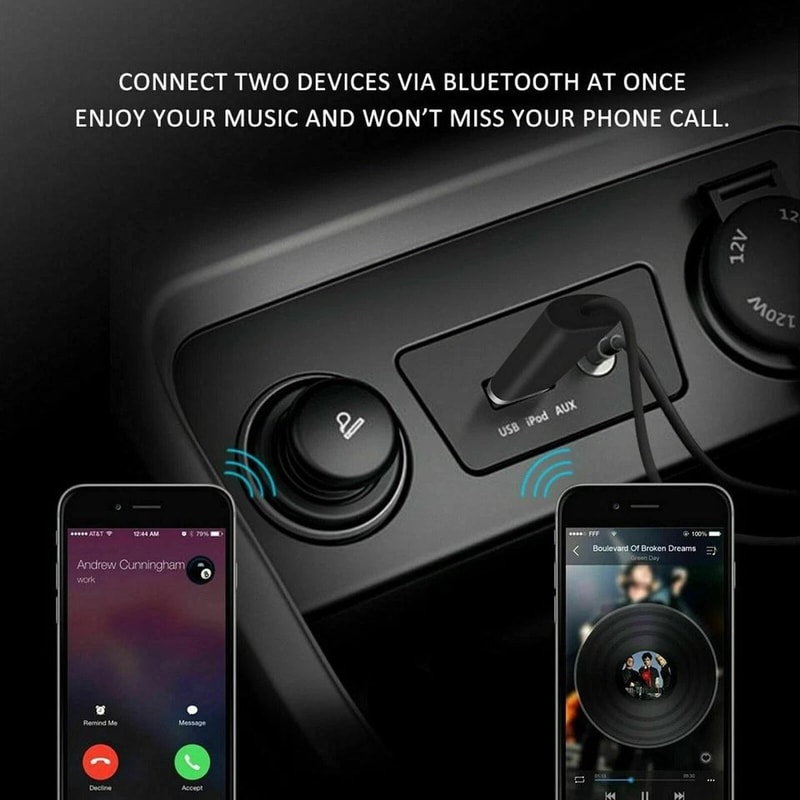 USB Female To Male Car AUX Audio Adapter Cable OTG Cord Converter For MP3 Music Stereo Use In Cars 4