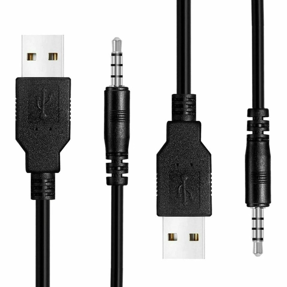 USB Female To Male Car AUX Audio Adapter Cable OTG Cord Converter For MP3 Music Stereo Use In Cars 8