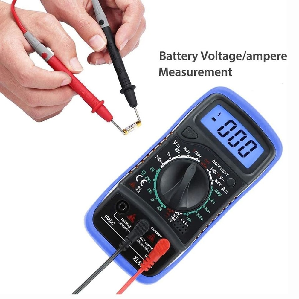 Digital LCD Multimeter Voltmeter Ammeter Tester AC DC Ohmmeter 2