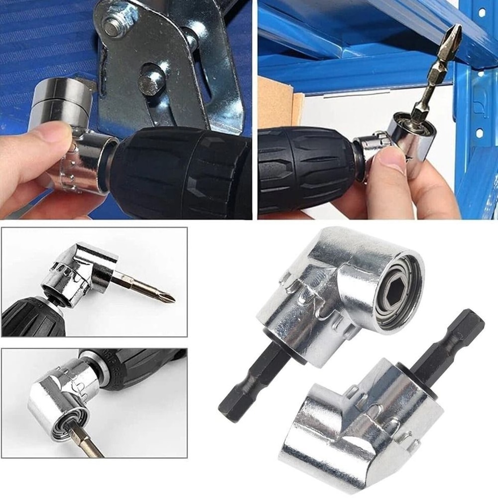 Right Angle Drill Adapter Flexible Shaft Extension Bit Hex Shank Perfect Driver For Tight Spaces 1
