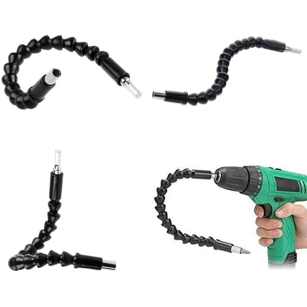 Right Angle Drill Adapter Flexible Shaft Extension Bit Hex Shank Perfect Driver For Tight Spaces 4
