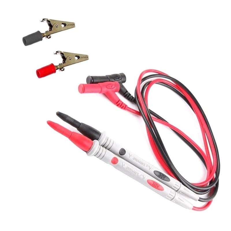 Ultra Fine Needle Multimeter Test Lead Precision Probes For Digital Voltmeter Red And Black Cable F 0