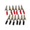 Insulated Metal Alligator Clips With Red Black PVC Handles Electrical Test Clamps NickelPlated 0