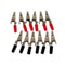 Insulated Metal Alligator Clips With Red Black PVC Handles Electrical Test Clamps NickelPlated 0