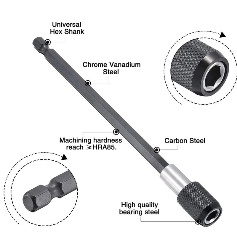 Magnetic Socket Drill Bit Holder Hex Shank Quick Release Magnetic Extension For Screwdrivers 7