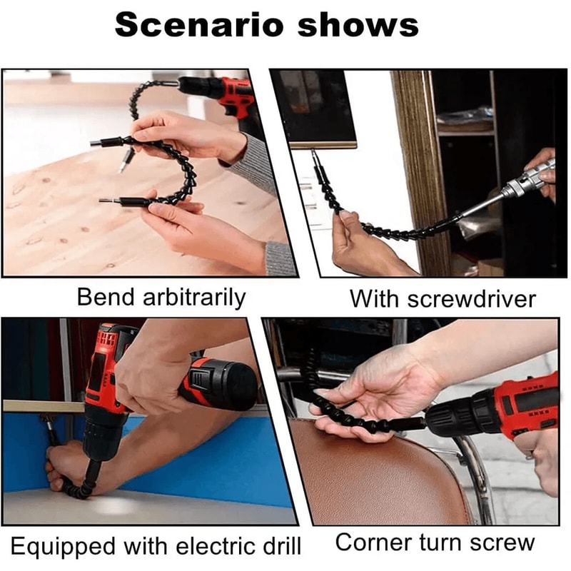 Superbit Flexible Drill Extension Screwdriver Shaft For Narrow Spaces Bendable Drill Bit Extension 6