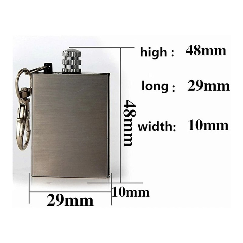 Waterproof Lighter Flint Magnesium Fire Starter Emergency Refill For Survival Camp Use Compact And 7