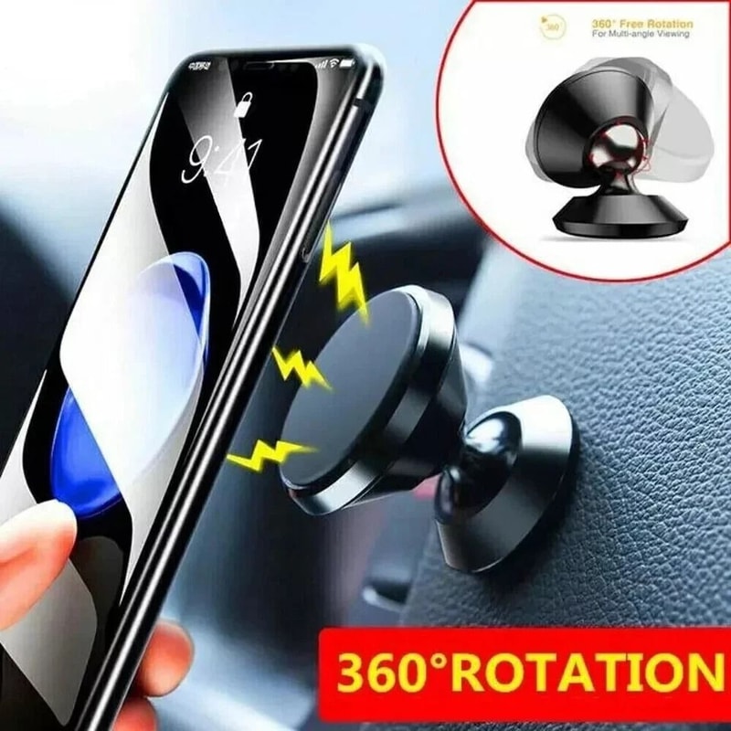 Universal Super Magnetic Car Mount Degree Dashboard Holder For Phones Tablets GPS Devices 2