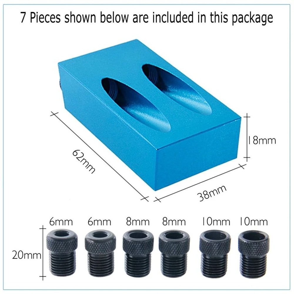 Woodworking Screw Drill Pro Pocket Hole Jig Kit Heavy Duty Inclined Hole Tool Easy DIY System 1
