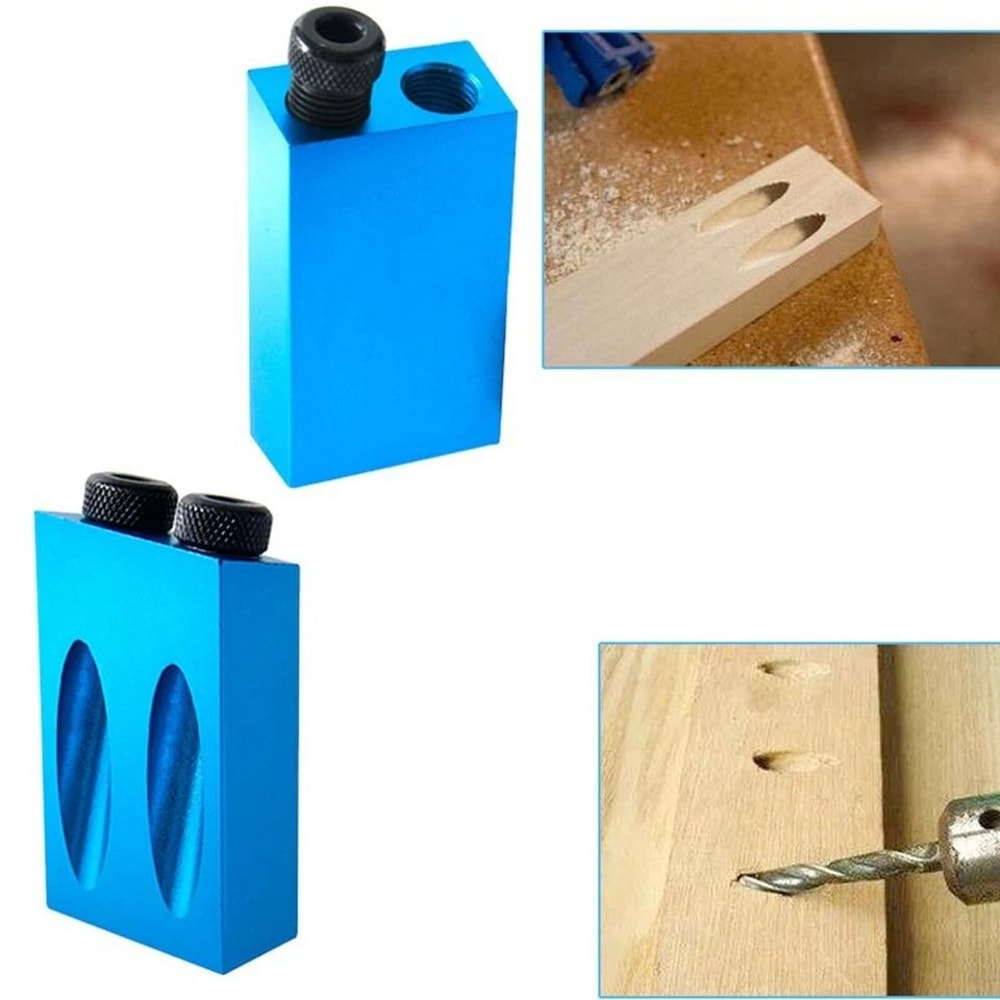Woodworking Screw Drill Pro Pocket Hole Jig Kit Heavy Duty Inclined Hole Tool Easy DIY System 2