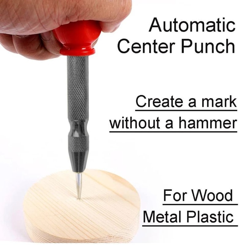 Spring Loaded Breaker Automatic Center Punch Tool Strikes Surface Hammer For Accurate Marking 1
