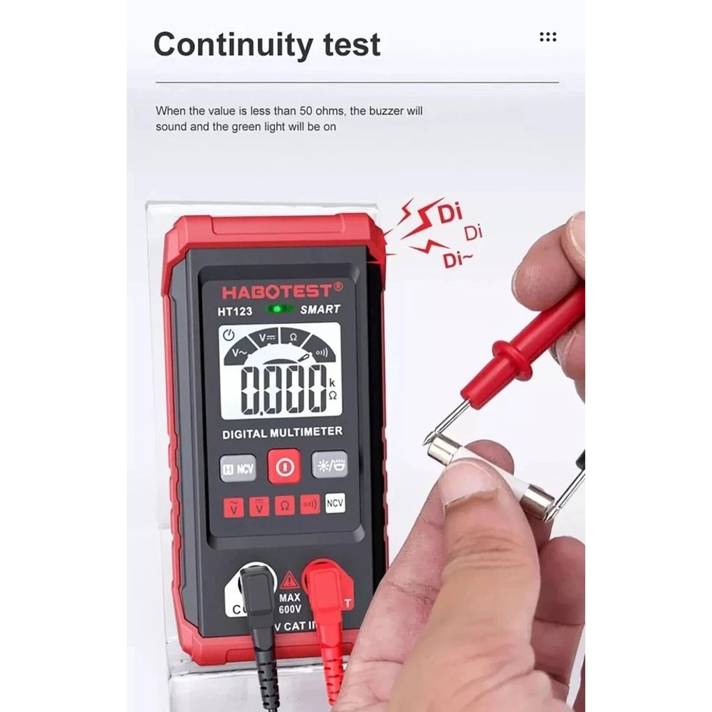 Digital Multimeter ACDC Voltage Tester Ohmmeter Smart Voltmeter For Beginners 14
