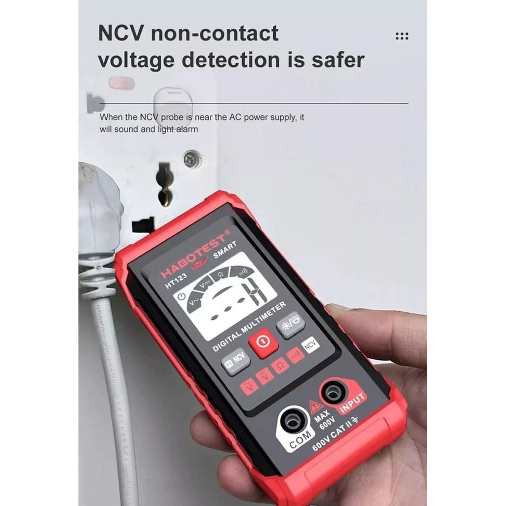 Digital Multimeter ACDC Voltage Tester Ohmmeter Smart Voltmeter For Beginners 15