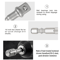Hex Shank Socket Adapter Set Power Extension Bar Drive Sockets For Cordless Drill Wrenches 6