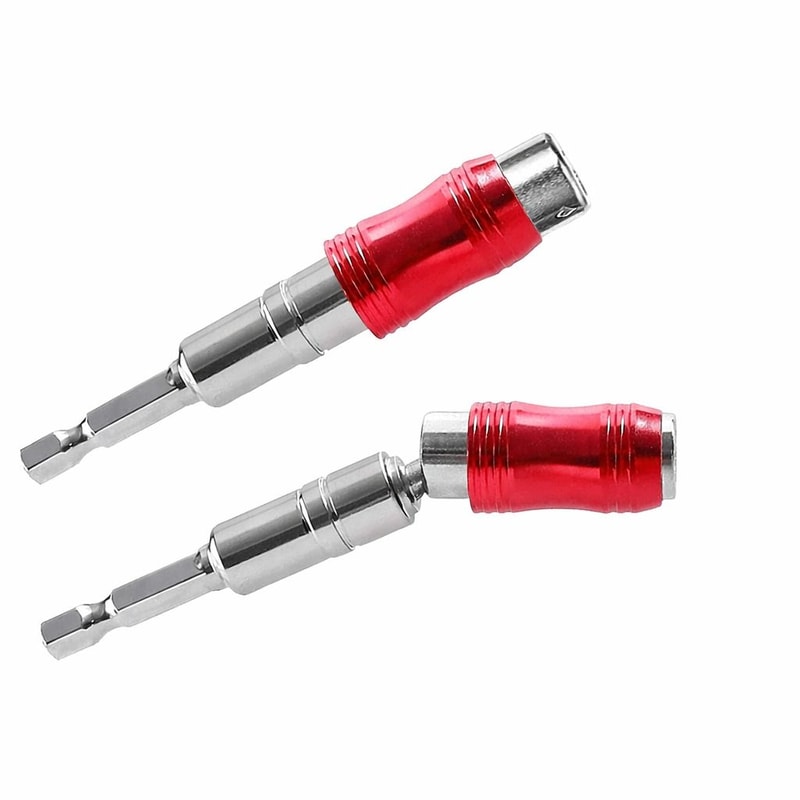 Pivoting Bit Tip Holder Magnetic Drill Screw Quick Change Drill Bit Holder Angle Hex Shank For Scre 0