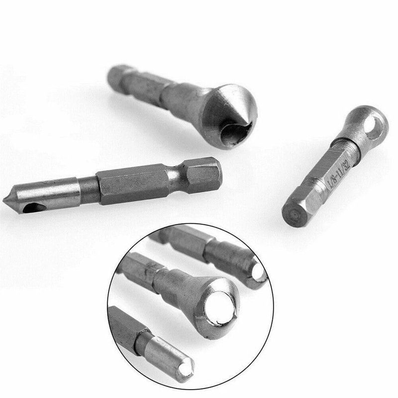 Countersink Deburring Drill Bits Cutting Metal Wood Kit Chamfer Tool For Woodworking And Metalwork 6
