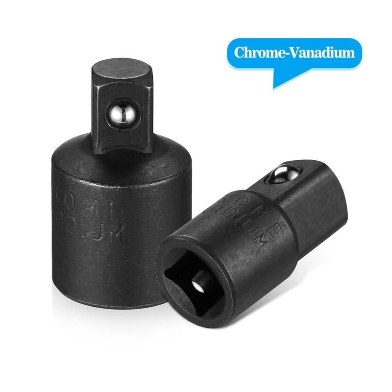 Drive Ratchet Socket Adapter Reducer Set Air Impact Tool Chrome Vanadium Steel 3