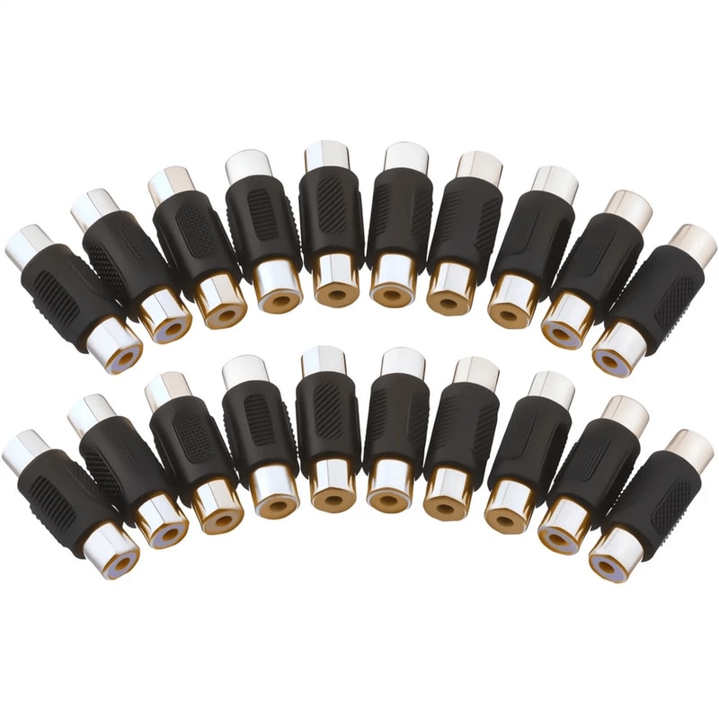 AV RCA Female To Female Jack Coupler Adapter Connector RCAPhono Coupler For AudioVideo Extensiom 0