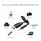USB Female To Male Adapter Cable Car AUX Audio Plug Male To USB Jack Converter 6