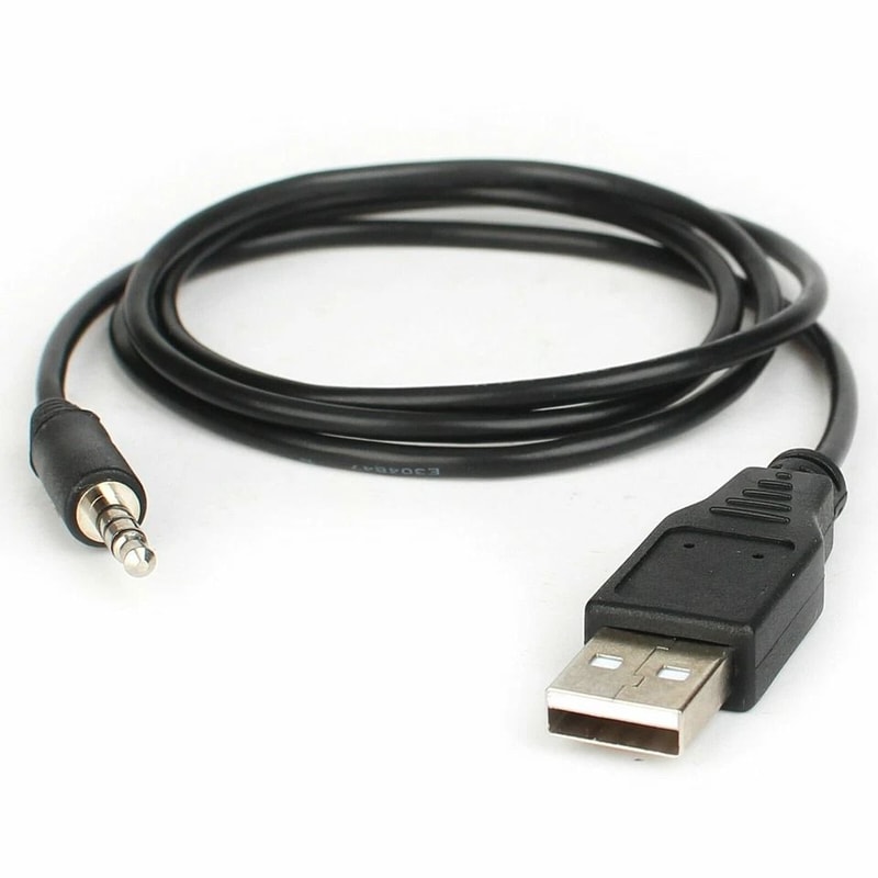 USB Female To Male Adapter Cable Car AUX Audio Plug Male To USB Jack Converter 8